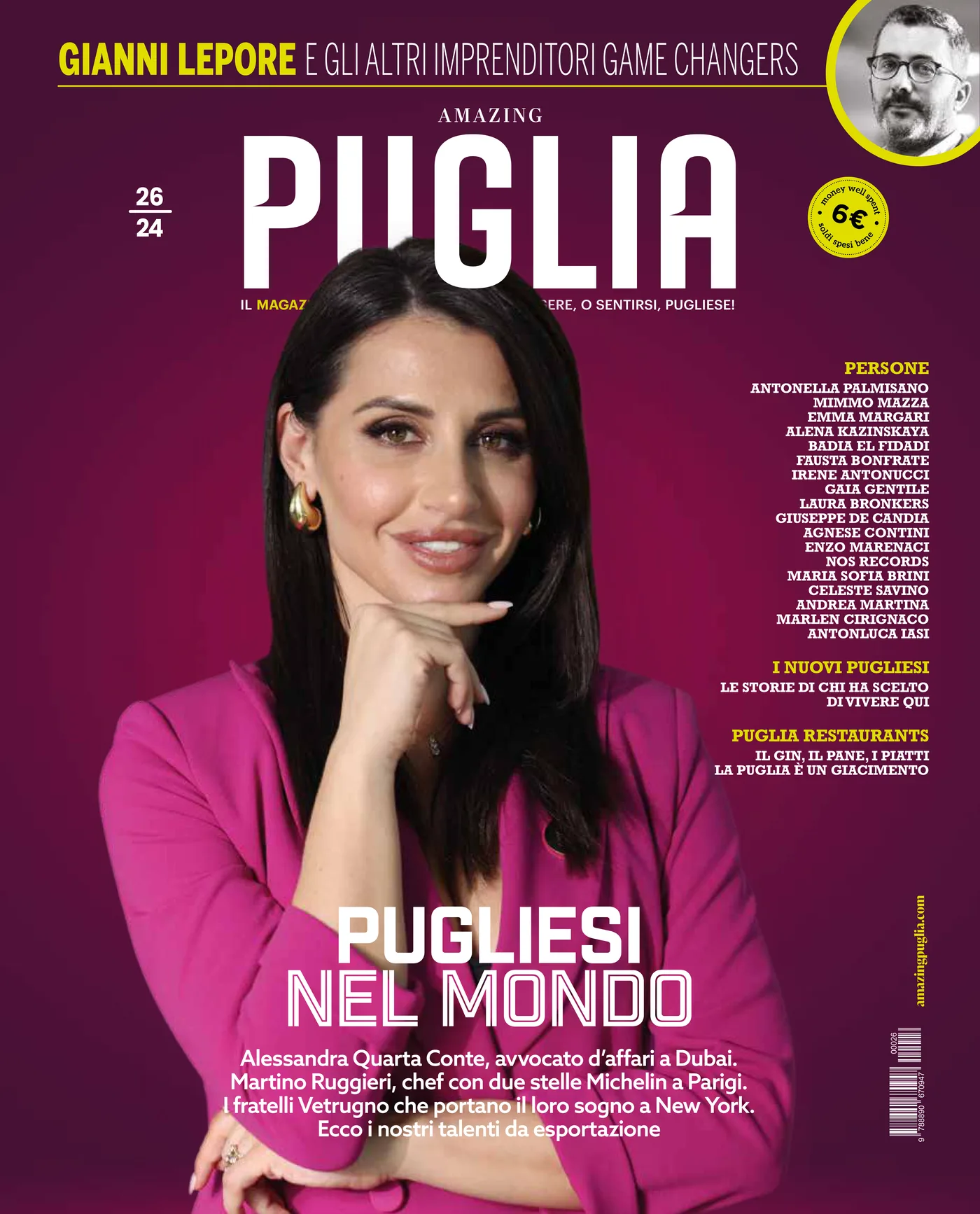 Copertina di Amazing Puglia, numero aprile-giugno 2024